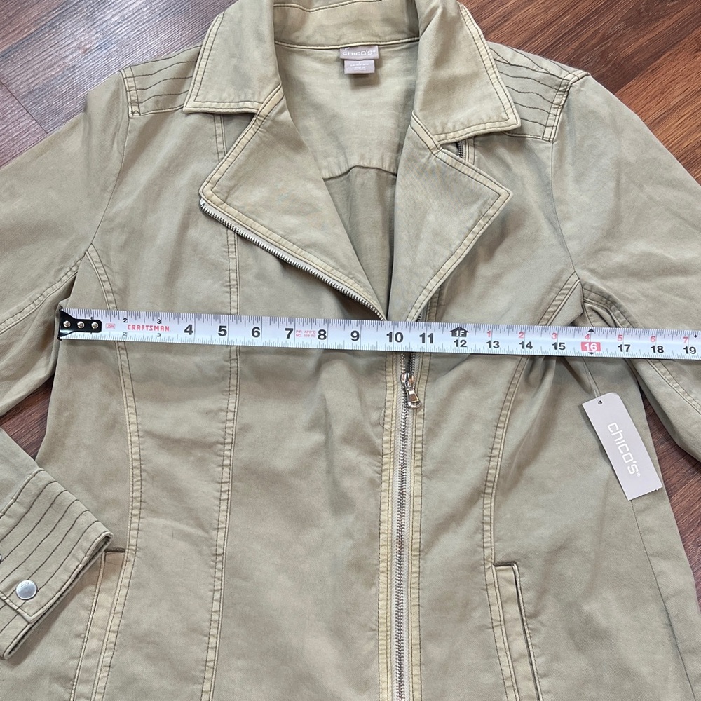 NWT - Chico's 1 - Beige Utility Jacket 🧥 - Picture 5 of 10